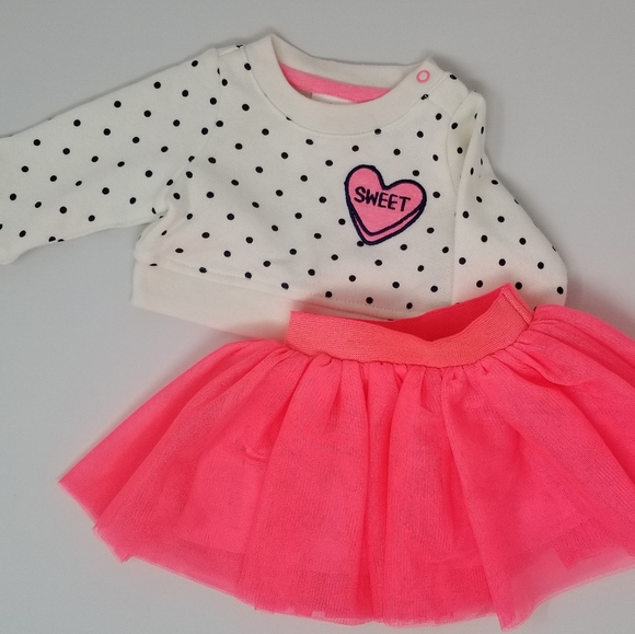 Other - Baby Girl Skirt Sweatshirt Outfit
